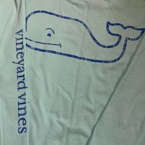 Vineyard Vines long sleeve tee, light green, size small